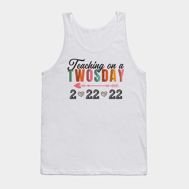 Happy Twosday Tuesday February 22nd 2022 - Funny 2/22/22 Souvenir Gift Tank Top by Gaming champion